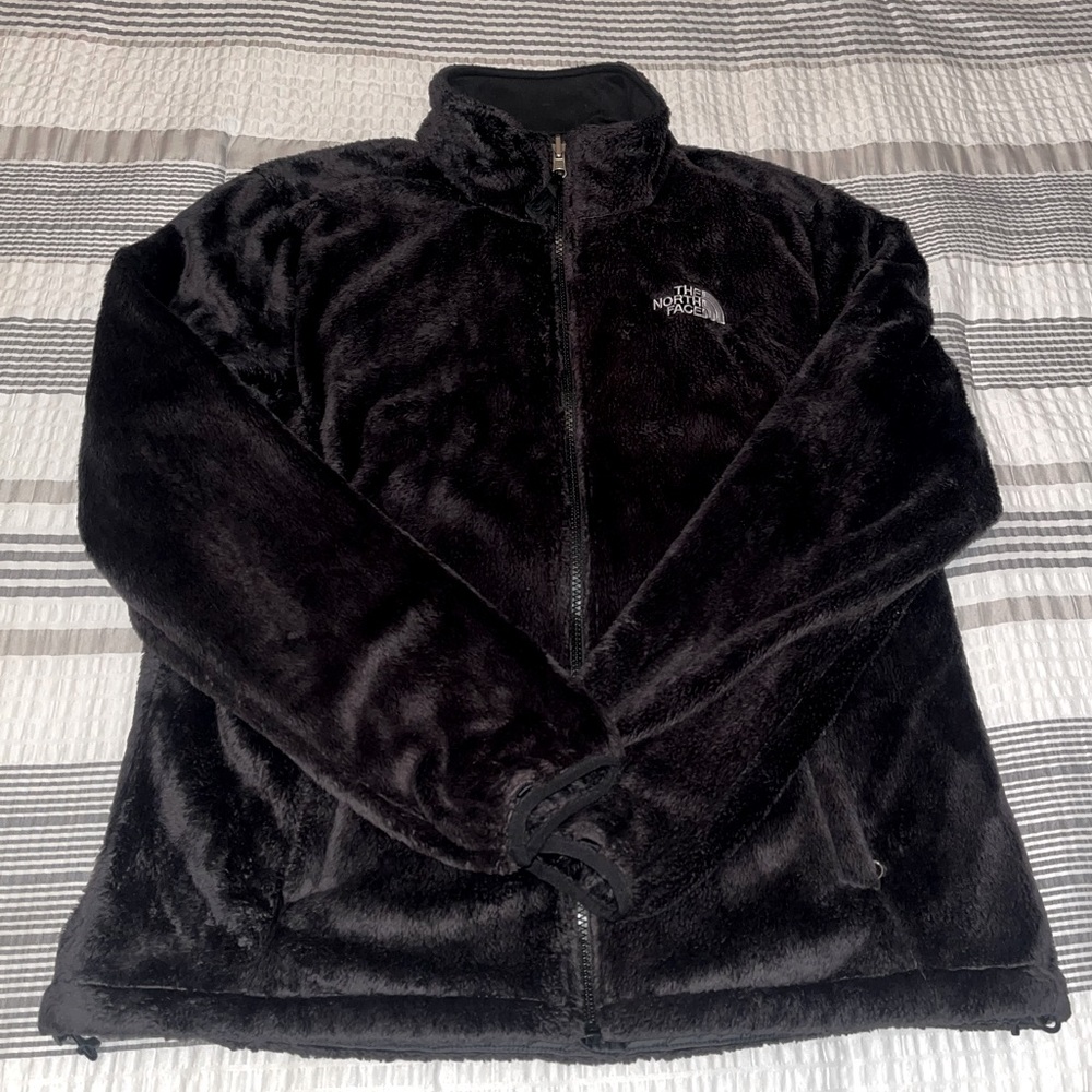 EUC Women’s THE NORTH FACE Full-Zip Fleece Jacket Black Size Large